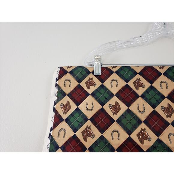 (Ma) Cranston Print Works Fabric Horse Horseshoe Aquestrian Sewing 44"x 1-1/2 Y - Picture 3 of 5